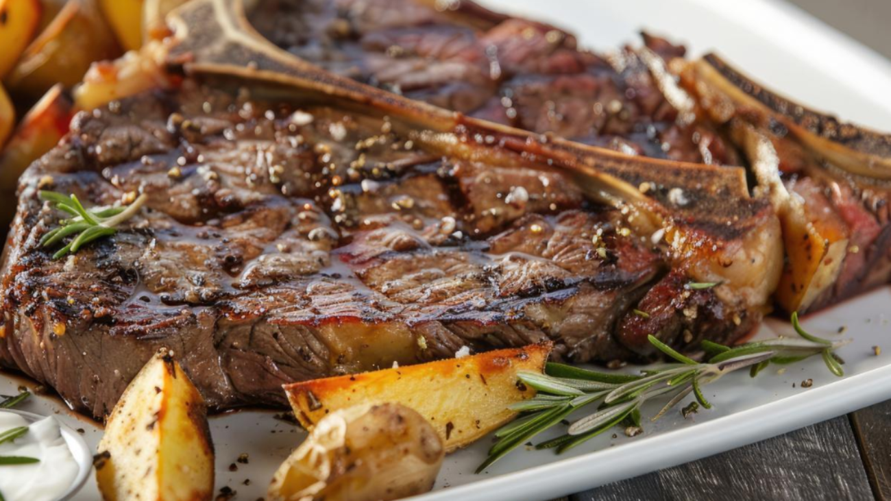 T-Bone-na-Chapa-com-Batata-Rústica-na-Airfryer